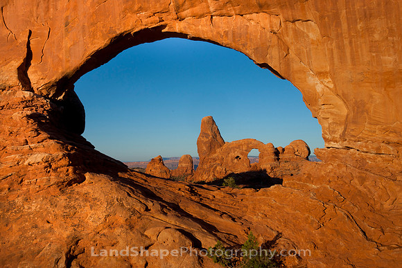 Turet Arch through the North Window